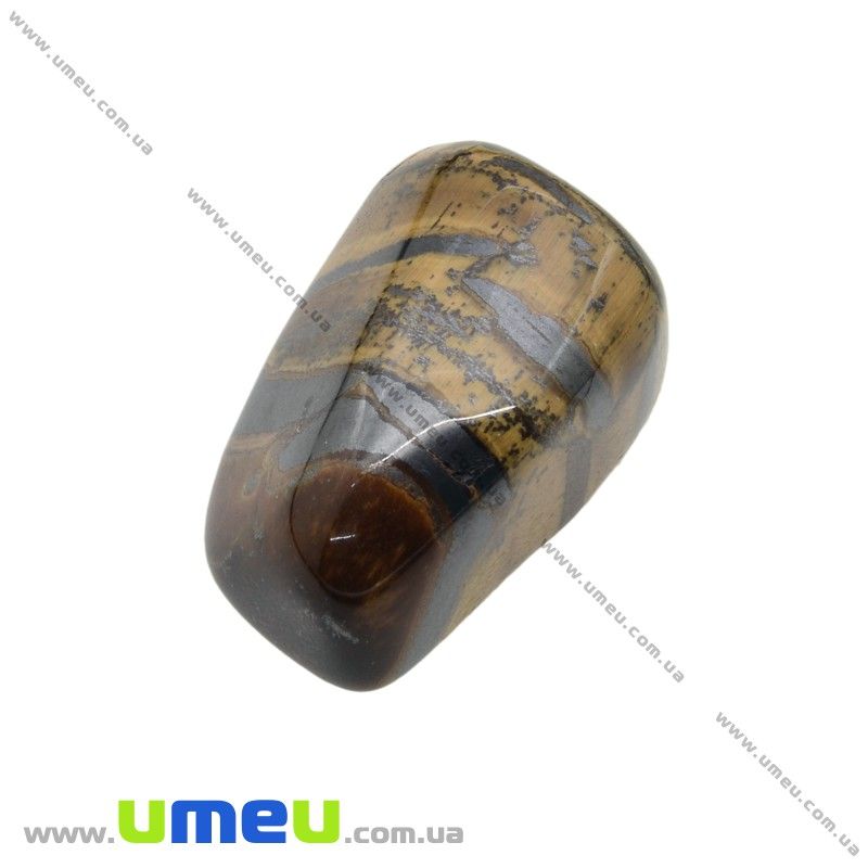 Галтовка Тигровый глаз с гематитом, 31х22х18 мм (POD-026080)