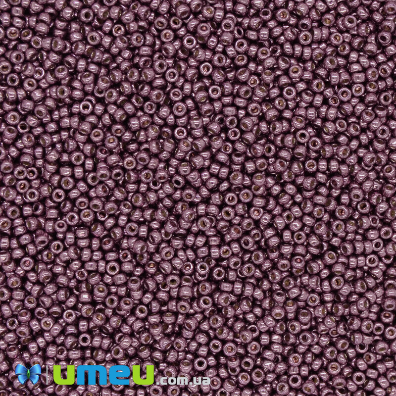 Бісер японський Miyuki круглий RR 15/0 №4220, Duracoat Galvanized, Бузковий (BIS-043230)