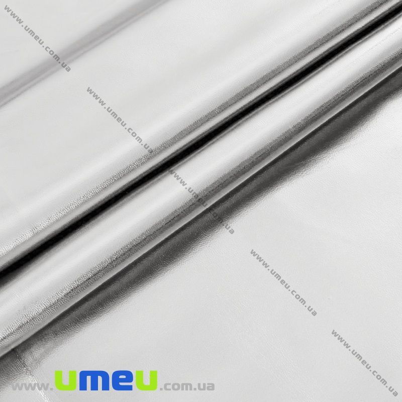 Штучна шкіра Металік 0,5 мм, Срібляста, 20х27 см (LTH-036889)