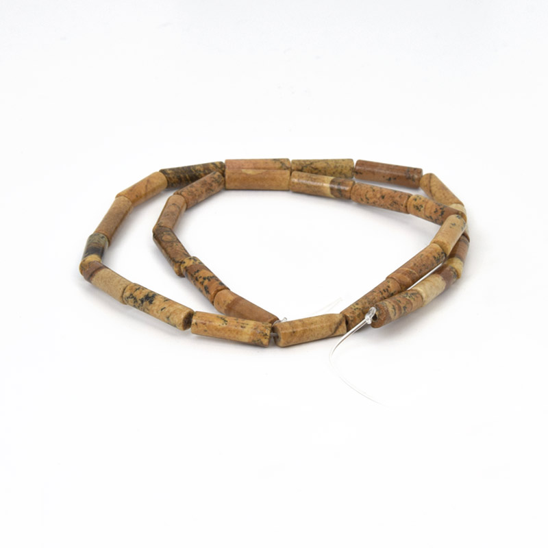 Бусины Яшма пейзажная, Натур. камень, 13-14 мм, Боченок (BUS-058154)