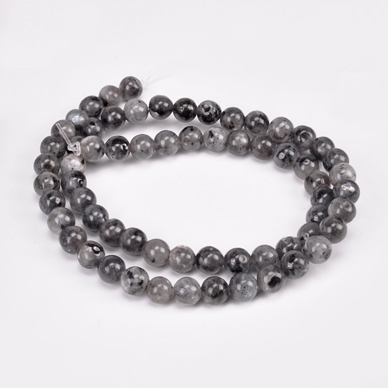 Намистини Лабрадорит, Натур. камінь, 6,5 мм, Круглі (BUS-051734)