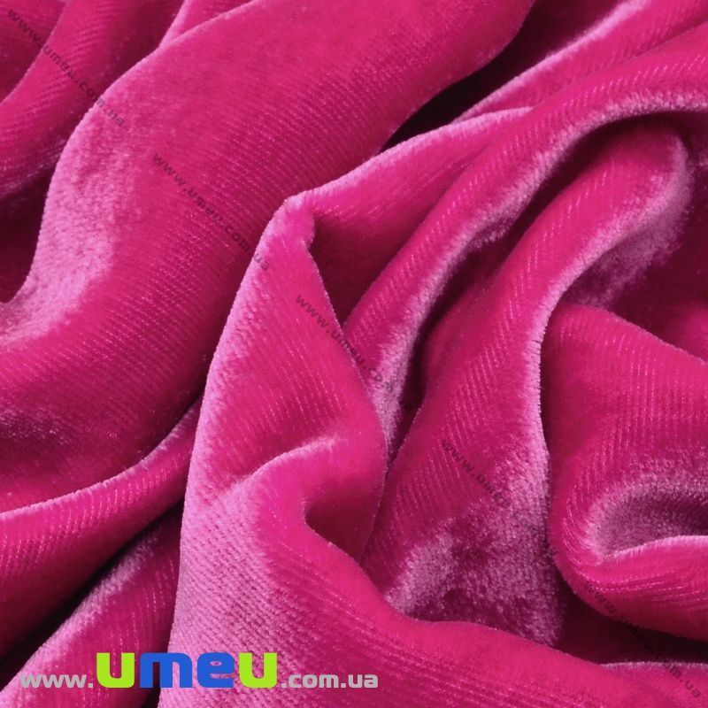Оксамит італійський шовковий, Ширина 20 см, Малиновий (TKN-036633)