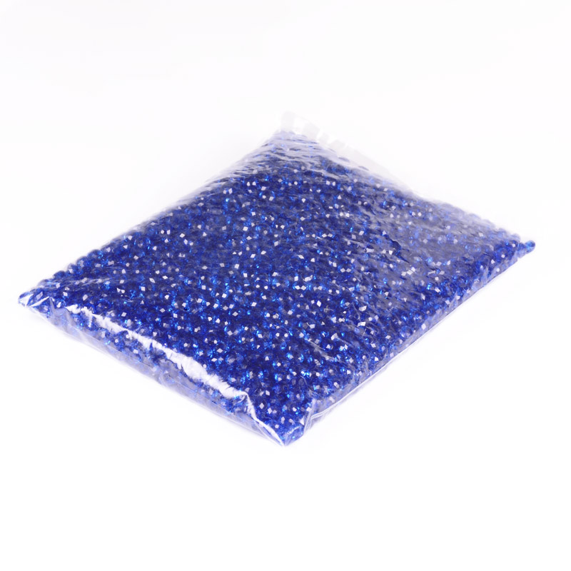 Бусины для сумок, Акриловые, Рондели, 8 мм, Синие (BUS-056144)