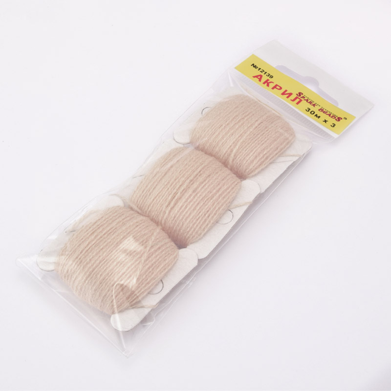 Акрилові нитки, №12139, Кремові (MUL-058855)