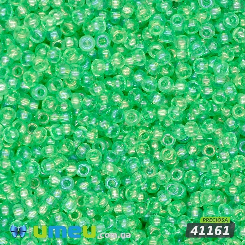 Бісер чеський №783/41161, Зелений райдужний, 10/0 (BIS-043890)