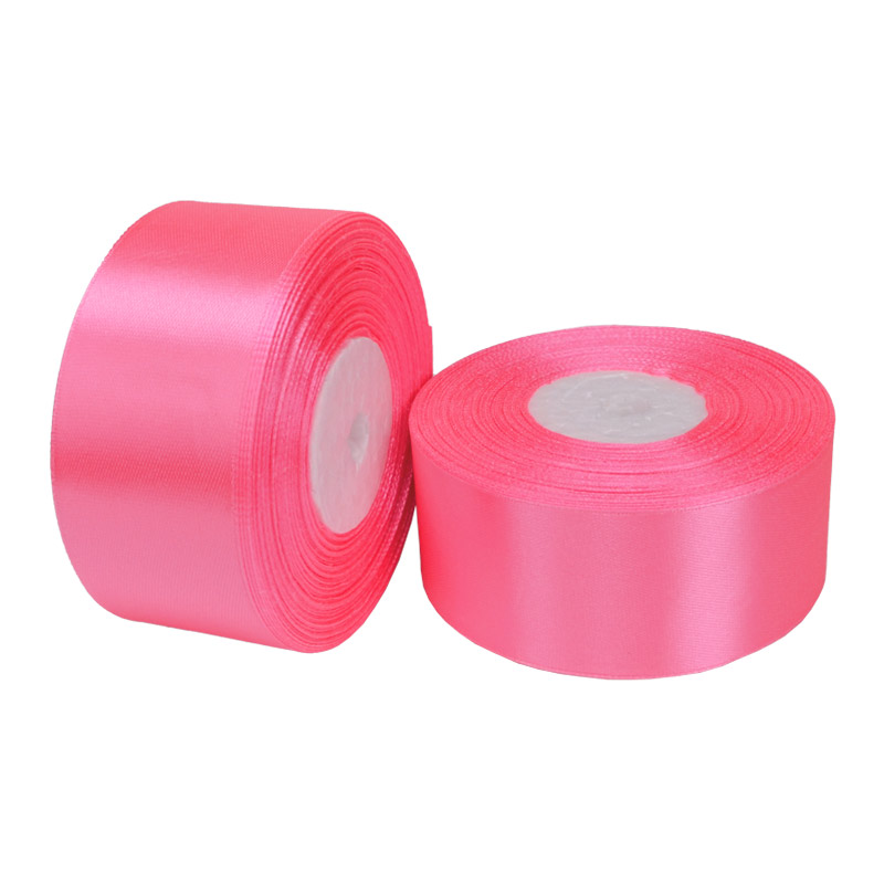 Атласна стрічка, 40 мм, Рожева (LEN-054623)