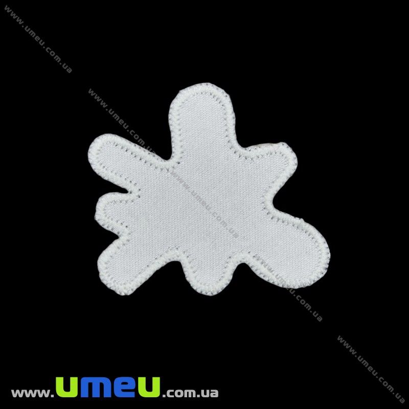 Термоаппликация Клякса, 4,5х4 см, Белая (APL-027716)