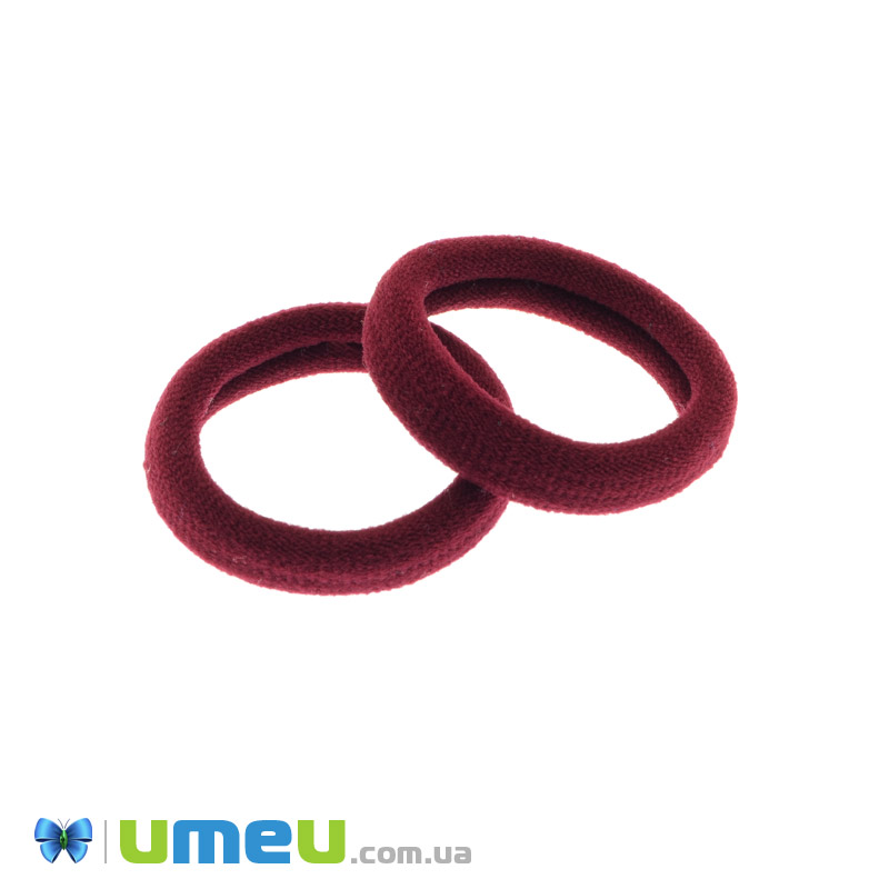 Резинка для волос микрофибра, 40 мм, Бордовая (OSN-041651)