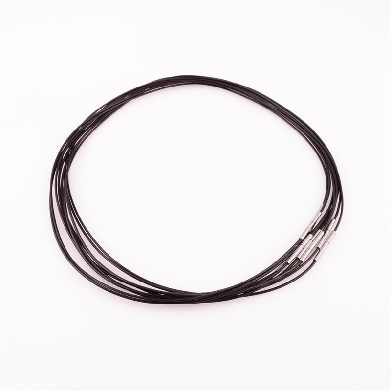 Основа для кольє 1 мм, 41 см, Замок нерж. сталь, Коричнева (OSN-055545)