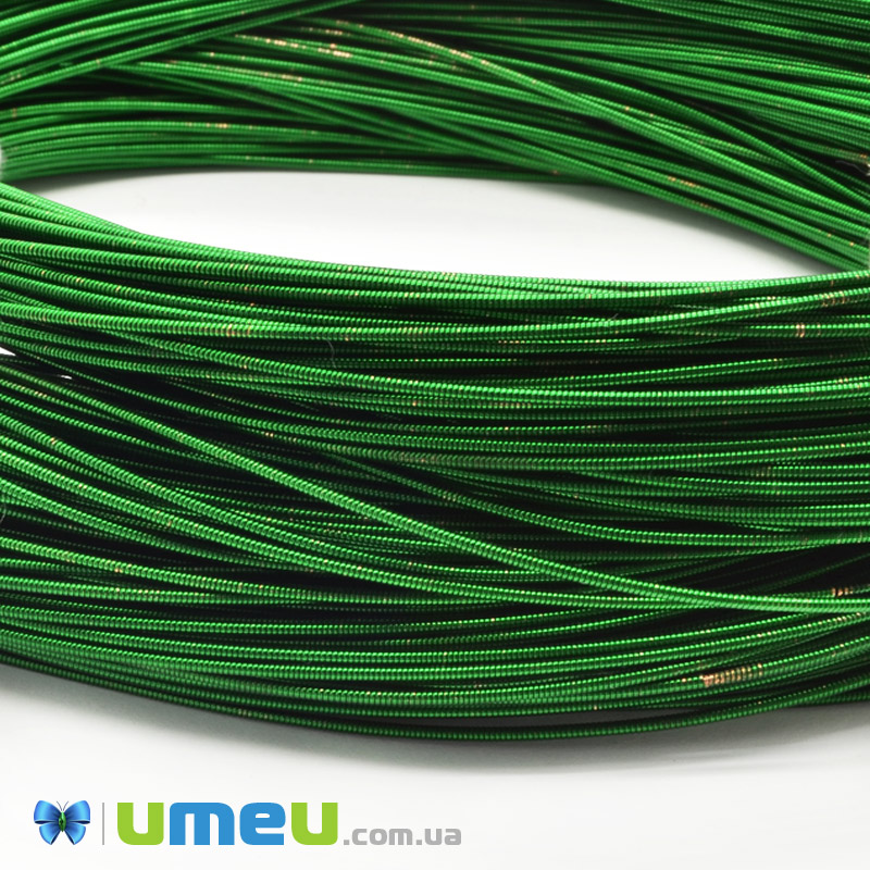 Канитель жесткая 1,25 мм, Зеленая (KNT-040909)