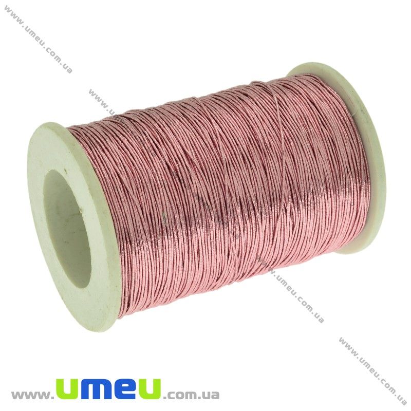 Нитки металізовані 0,5 мм, Рожева світла (KNT-028466)