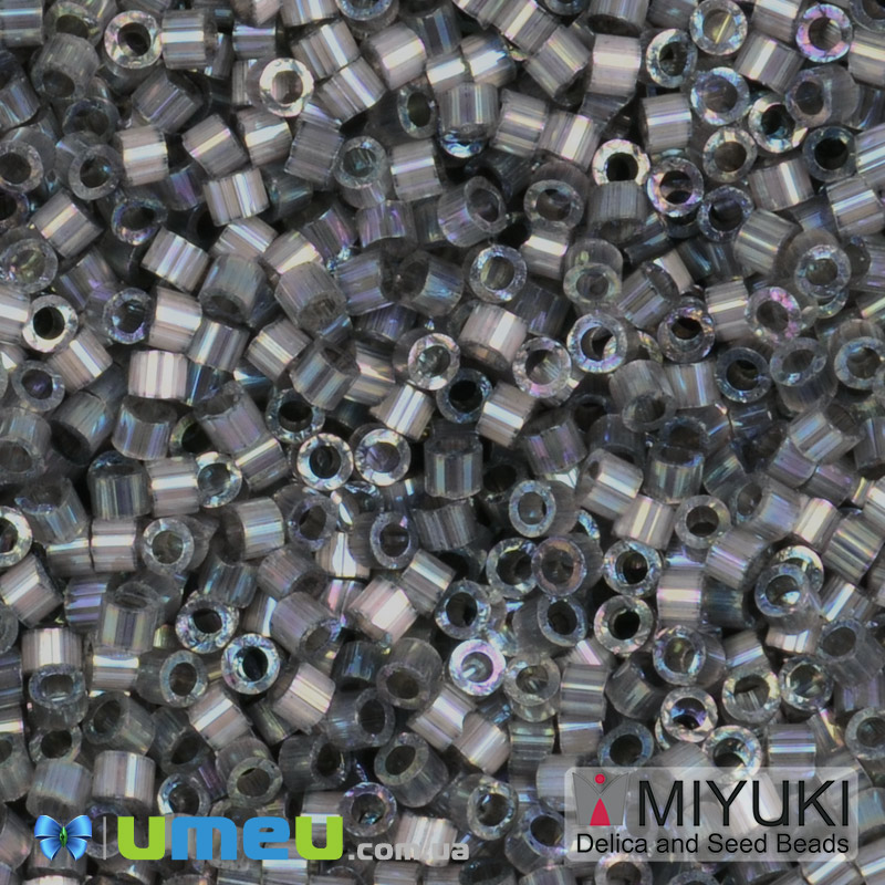 Бісер японський Miyuki Delica 11/0 DB1872, Сірий АВ (BIS-049712)