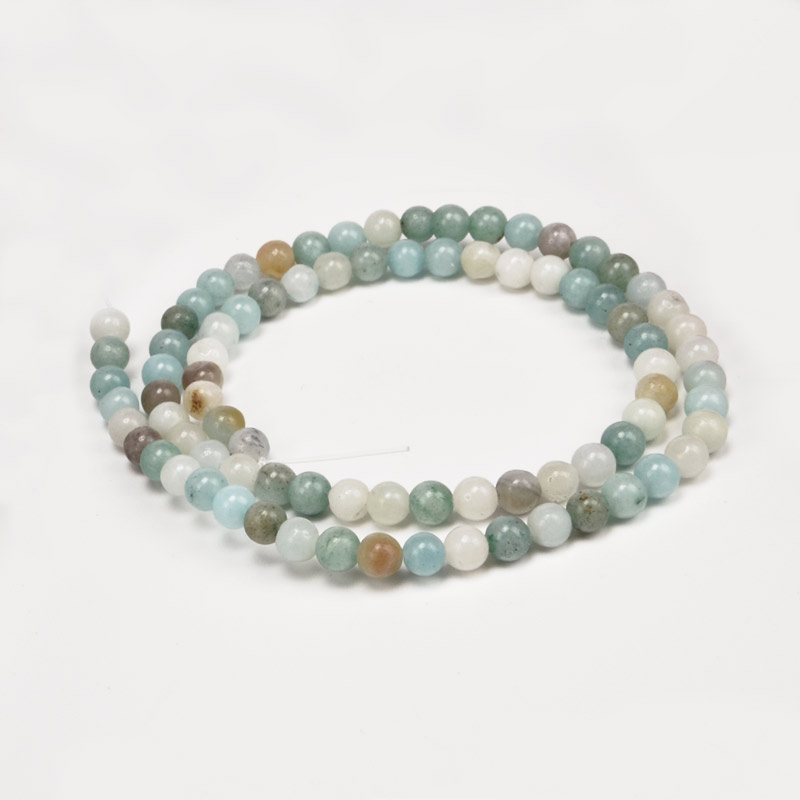 Бусины Амазонит, Натур. камень, 4,5 мм, Круглые (BUS-053984)