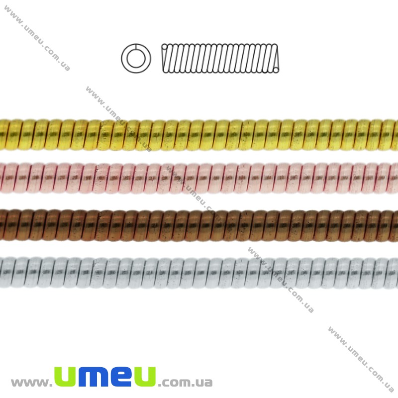 Канитель жесткая 1 мм, Золотистая (KNT-048576)