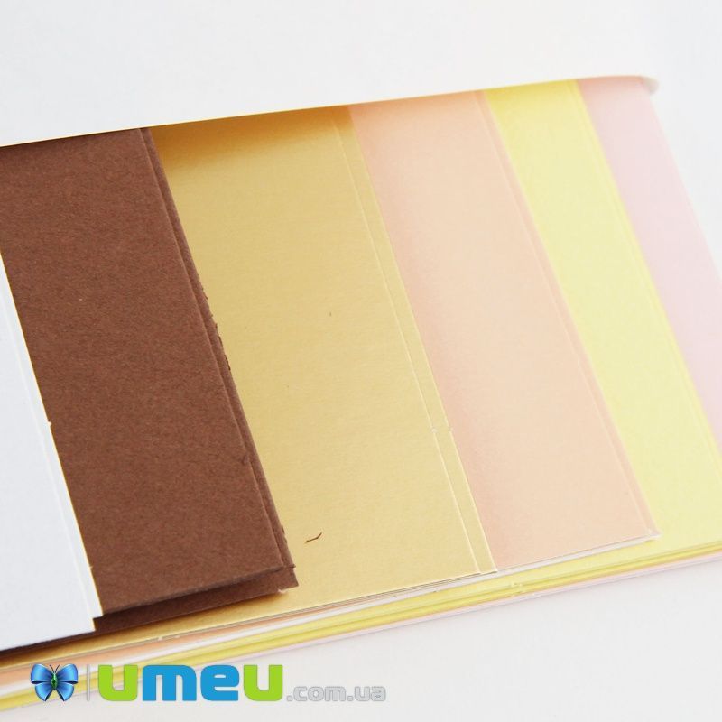 Набір скрапбукінгу для виготовлення 6-ти міні-листівок з конвертами (DIF-032804)