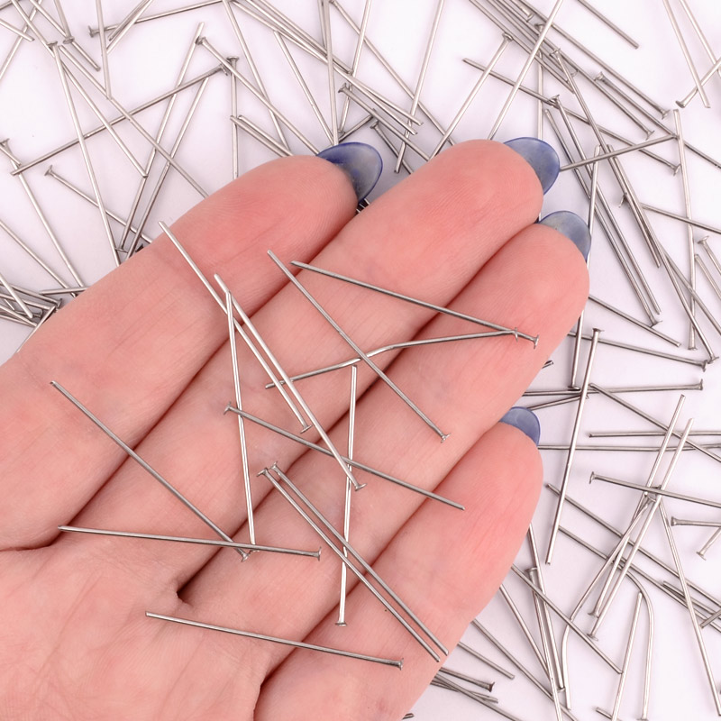 Гвоздики из нерж. стали, 30 мм, Темное серебро (STL-056245)