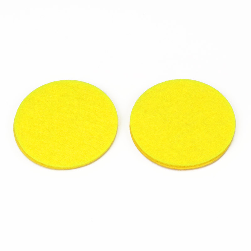 Декоративное изделие из фетра Ломтик лимона, 4,5 см, Желтый (FLT-056974)