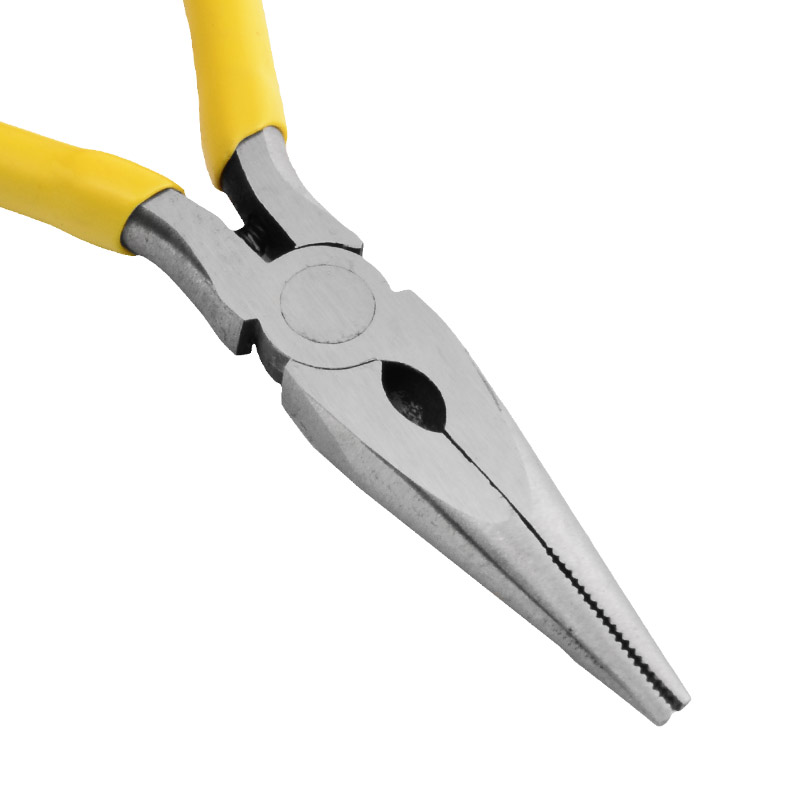 Инструмент Тонкогубцы с кусачками, Желтый, 13 см (INS-053509)
