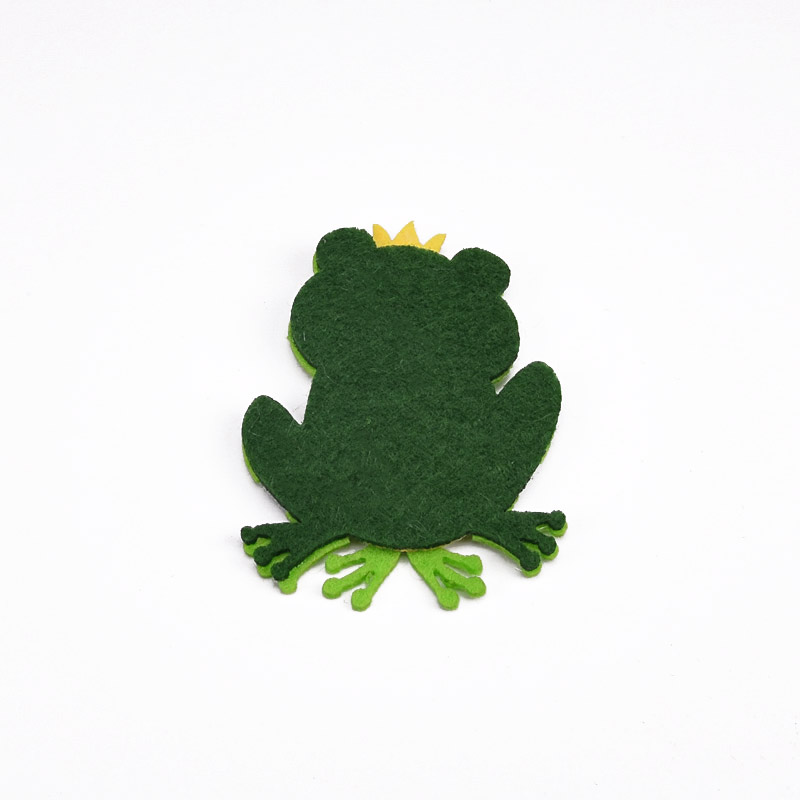 Декоративное изделие из фетра Царевна-Лягушка, 7х5 см, Зеленая (FLT-056516)