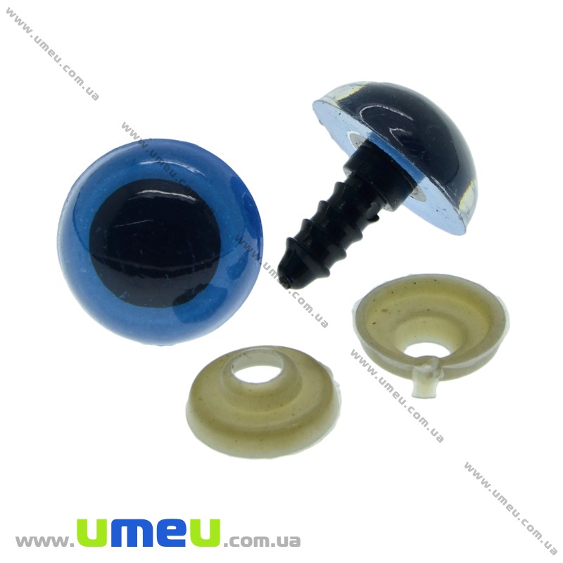 Очки з штифтом круглі (з заглушками), 10 мм, Сині (DIF-030526)