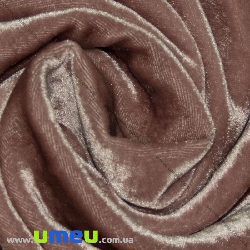 Бархат итальянский шелковый, Ширина 20 см, Пудровый (TKN-036626)