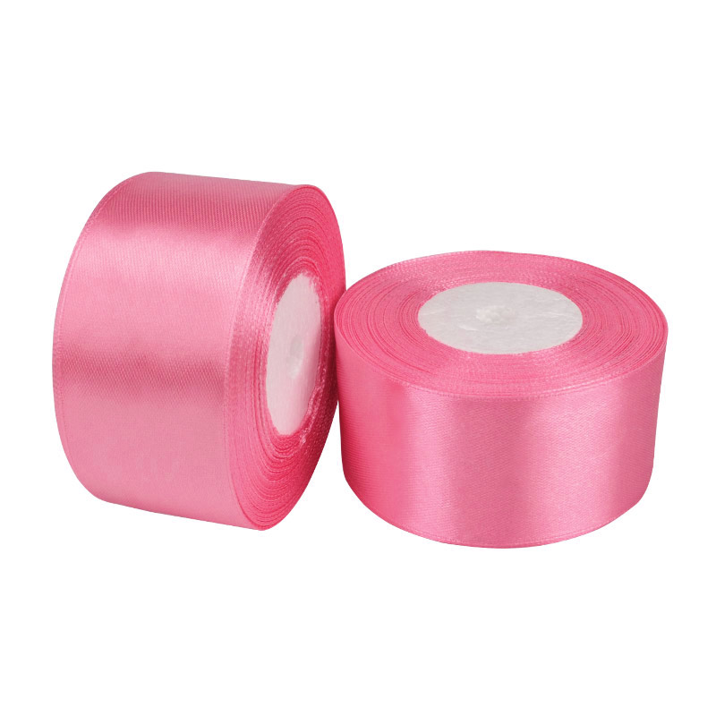 Атласна стрічка, 40 мм, Рожева (LEN-053422)