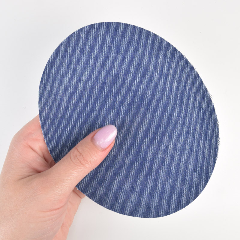 Термонаклейка для декору та ремонту одягу, 13,5х11 см, Синя (APL-060172)