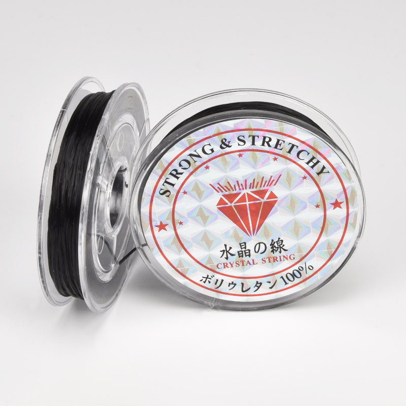 Леска эластичная волокнистая, 0,8 мм, Черная (LES-057016)