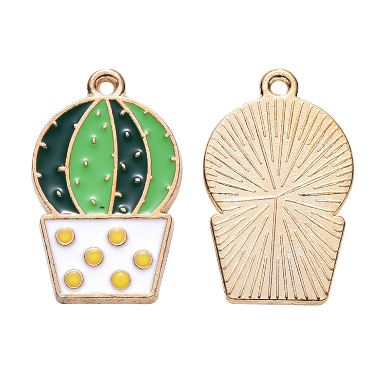 Підвіска метал. Кактус, 25х15 мм, Золото (POD-053645)