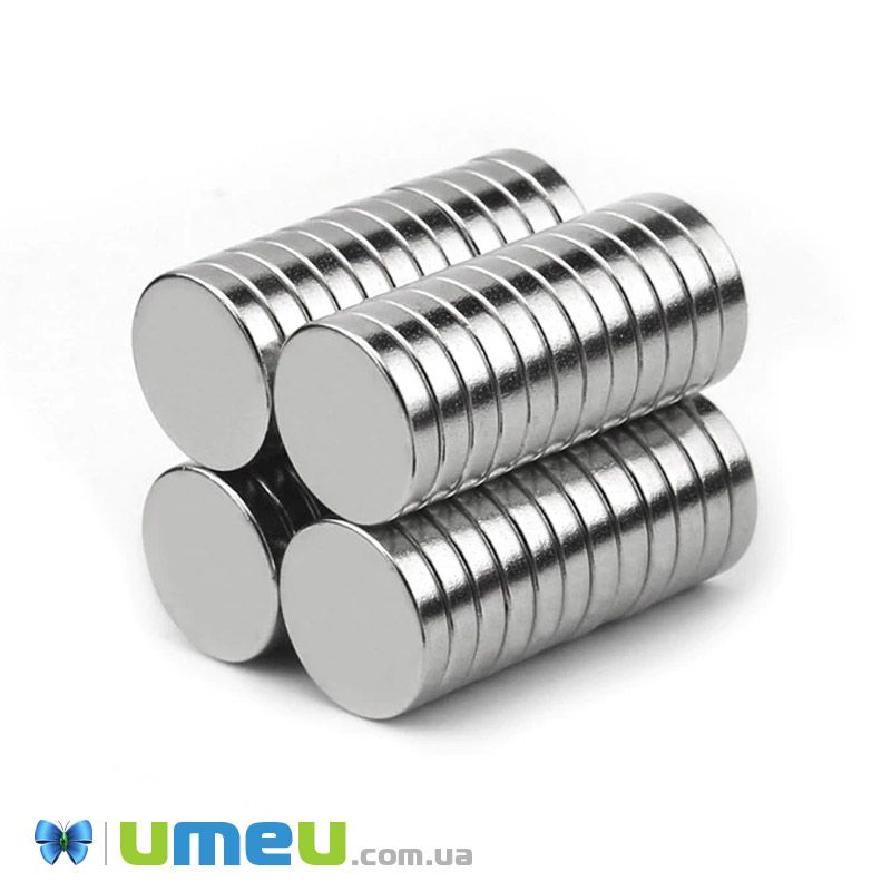 Магнит неодимовый для брошей Круглый, 15х2,7 мм (OSN-040175)