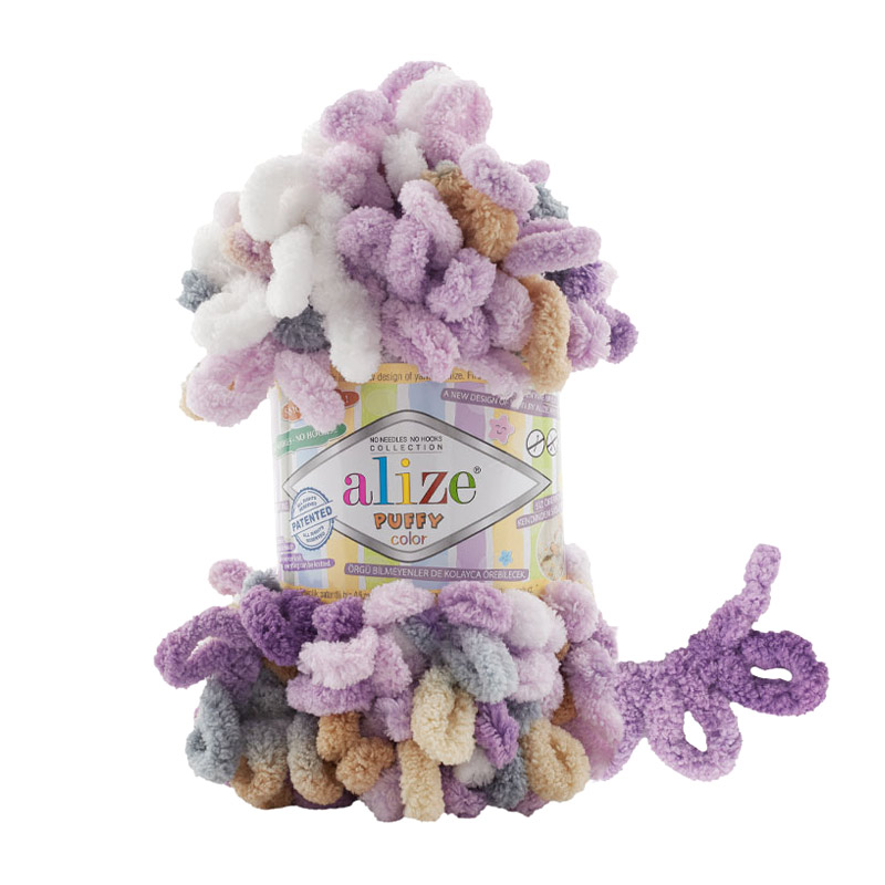 Пряжа Alize Puffy Color 100 г, 9,2 м №6522 (YAR-056910)