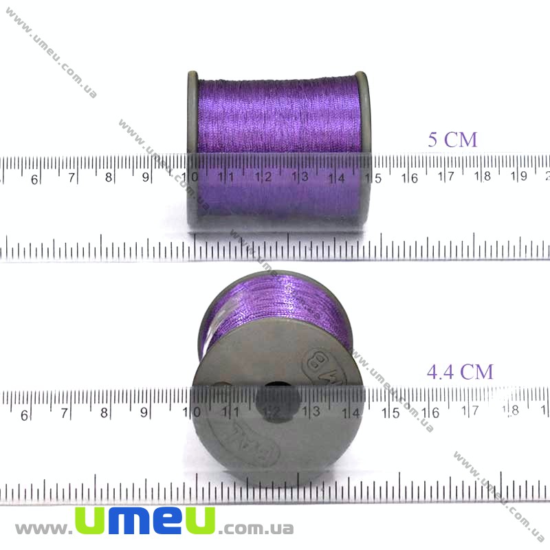 Нить металлизированная 0,1 мм, Фиолетовая (KNT-028181)