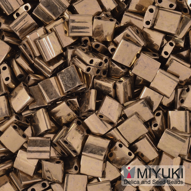 Бісер японський Miyuki TILA №457, 5х5 мм, Бронзовий (BIS-053204)