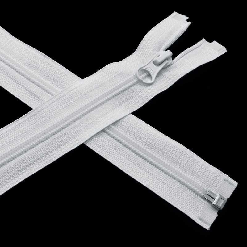 Блискавка (змійка) спіральна роз'ємна 50 см, Тип 5, Біла (ZIP-060467)