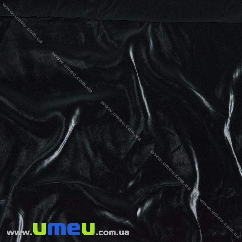 Оксамит італійський шовковий, Ширина 20 см, Чорний (TKN-036627)
