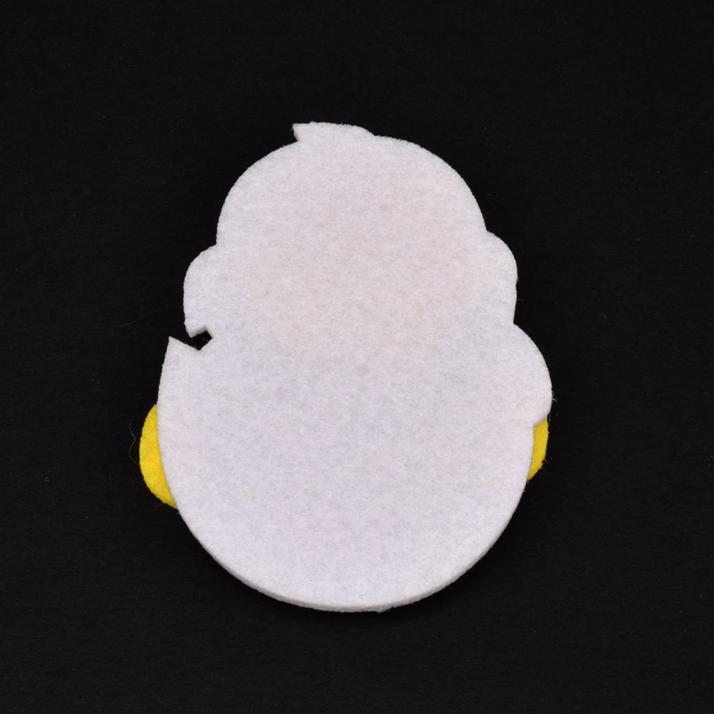 Декоративное изделие из фетра Пасхальный цыпленок, 8х6 см, Зеленый (FLT-057300)