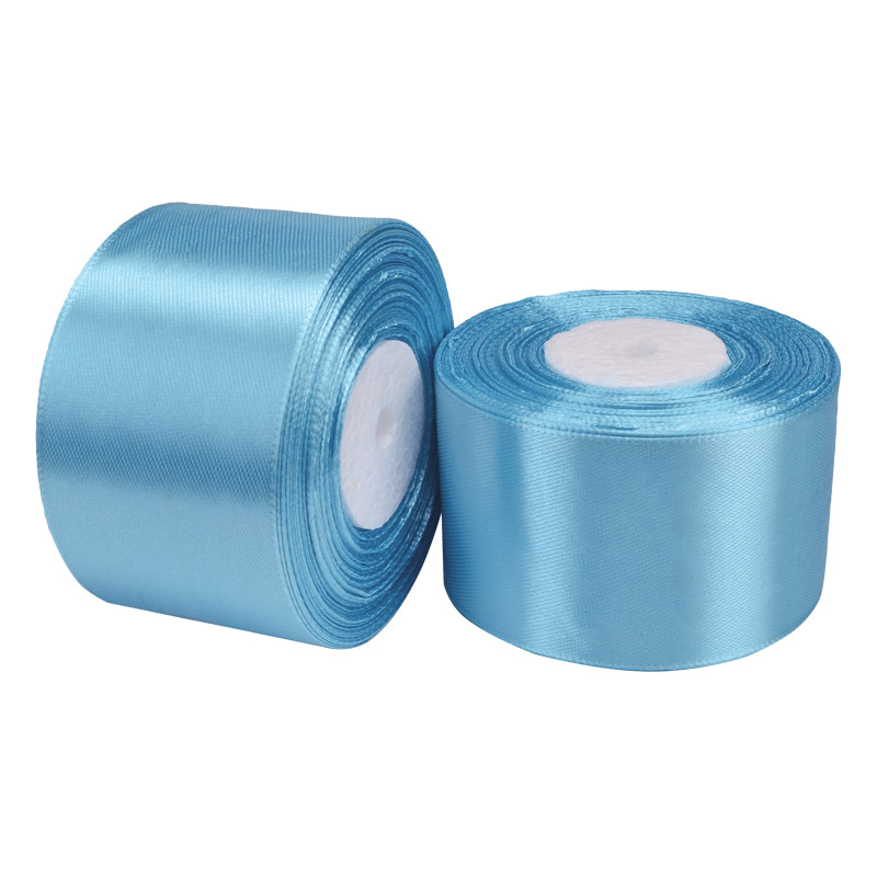 Атласна стрічка, 50 мм, Блакитна (LEN-052781)