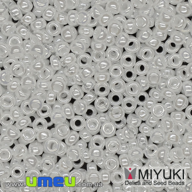 Бісер японський Miyuki круглий RR 11/0 №528, Білий (BIS-036690)