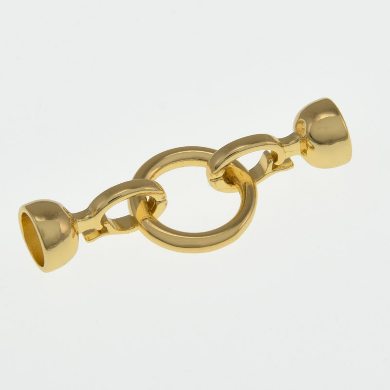 Застёжка, 35х13 мм, Латунь с покрытием 18 kt (ZAM-058485)