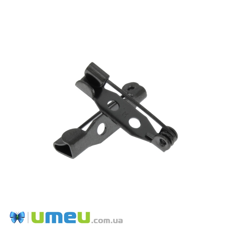 Основа для брошки Японія, 20 мм, Чорна (OSN-039000)