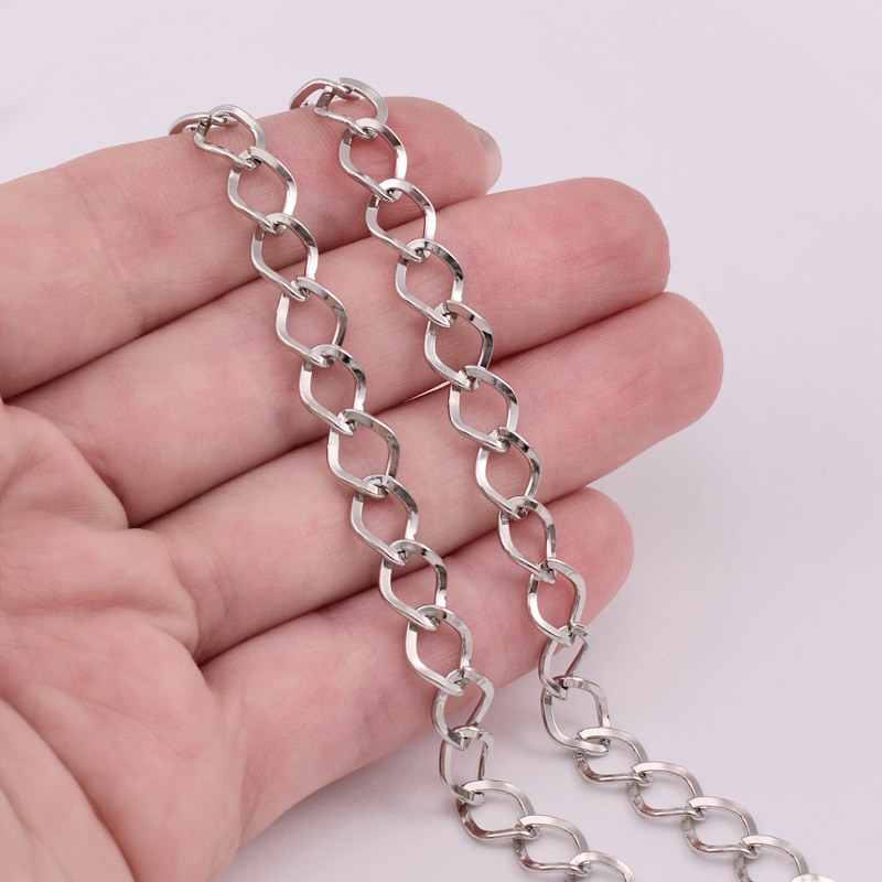 Цепь, Темное серебро, 8,5х7 мм (ZEP-001482)