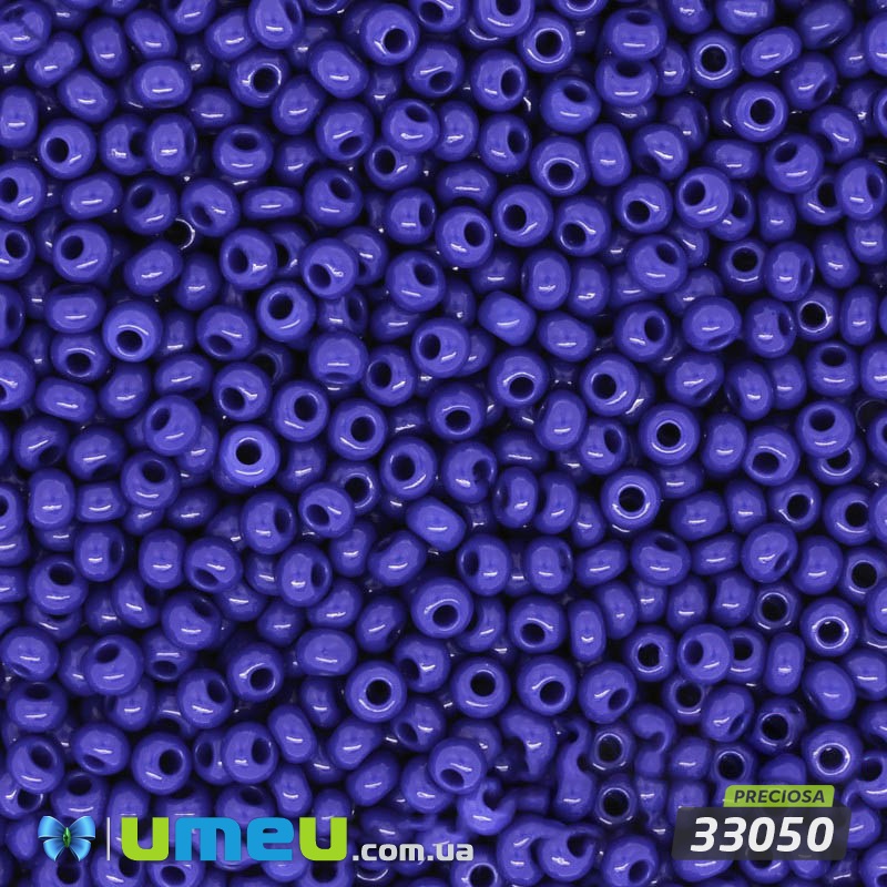 Бісер чеський №231/33050, Чорнильний, Натуральний, 10/0 (BIS-004410)
