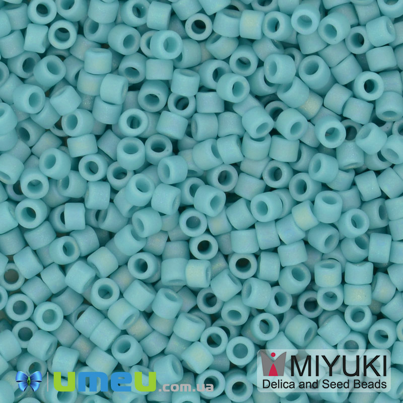 Бісер японський Miyuki Delica 11/0 DB878, Бірюзовий матовий (BIS-045324)