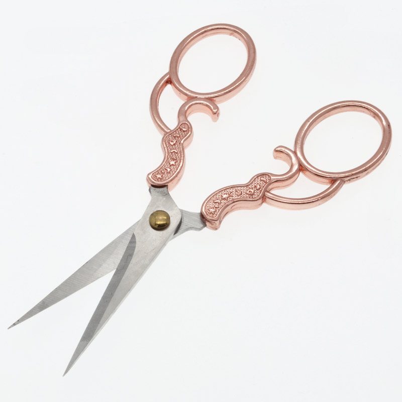 Ножиці з нержавіючої сталі, 13 см, Рожеве золото (INS-051844)