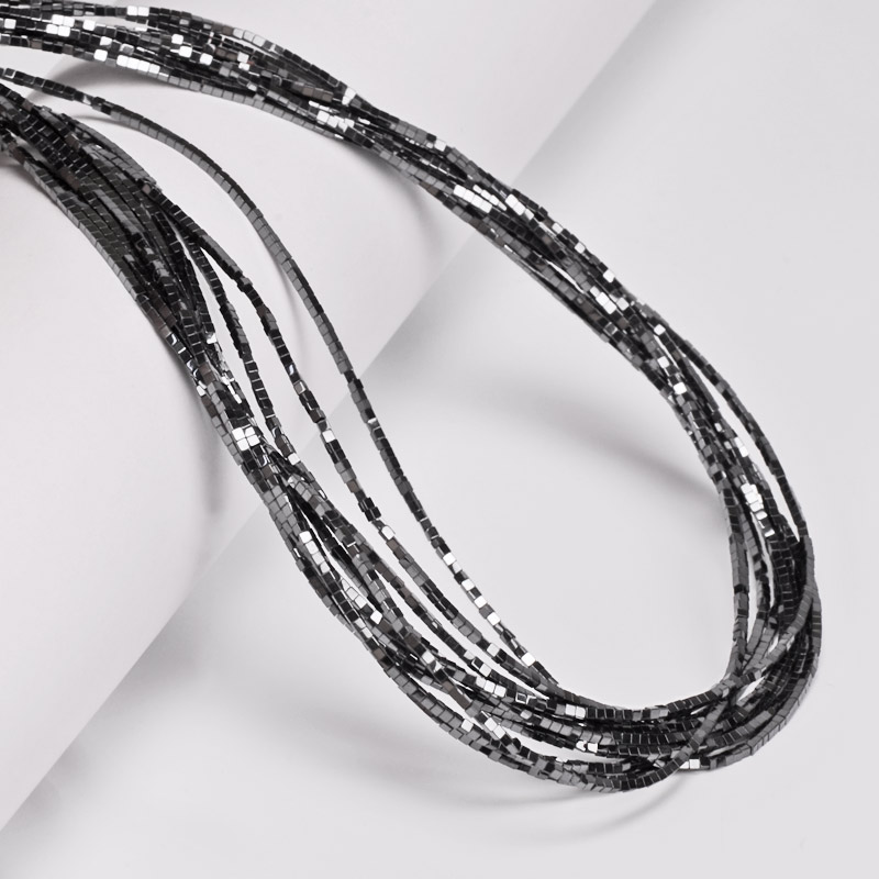 Намистини Гематит, Натур. камінь, Кубик, 1,2 мм (BUS-056118)