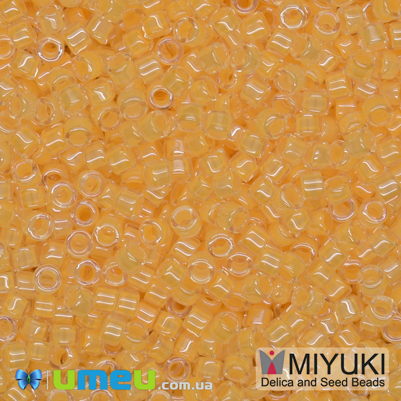 Бісер японський Miyuki Delica 11/0 DB2032, Помаранчевий неоновий (BIS-045416)