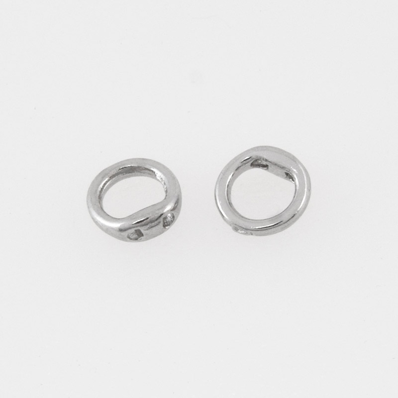 Кольцо-протектор для тросика, 5,5 мм, Латунь с покрытием Родий (BUS-058492)