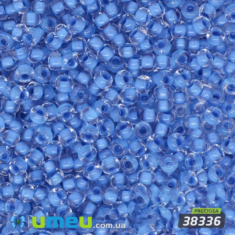 Бісер чеський №619 / 38336, Блакитний яскравий, Прокрашенний, 10/0 (BIS-003896)