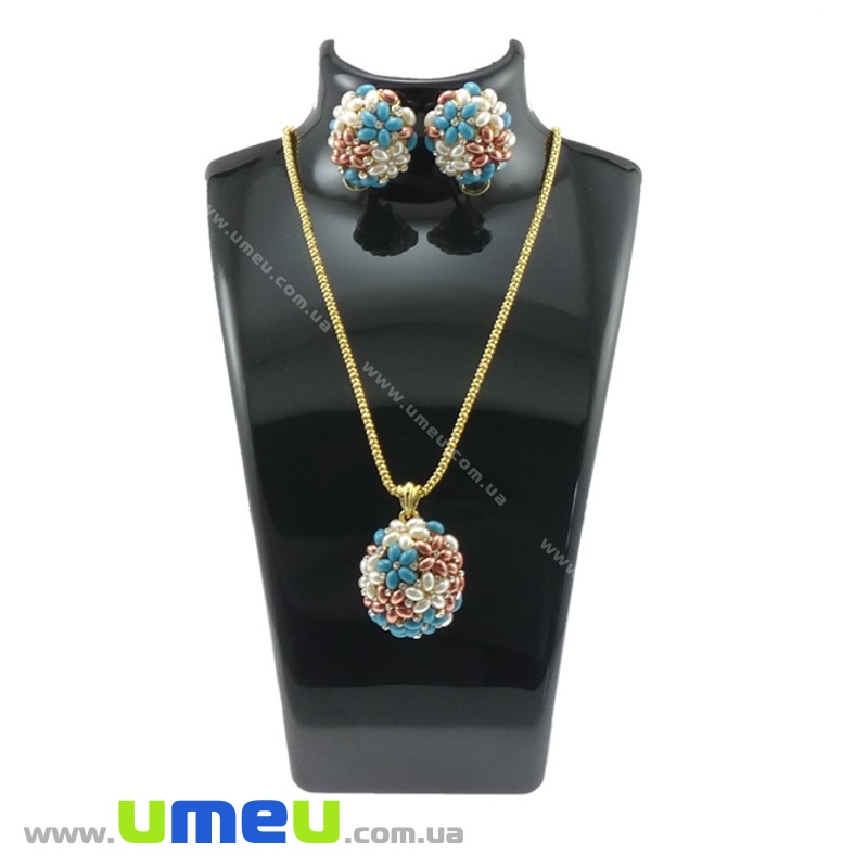 Подставка под колье акриловая Бюст, 20х14 см, Черная (UPK-034720)