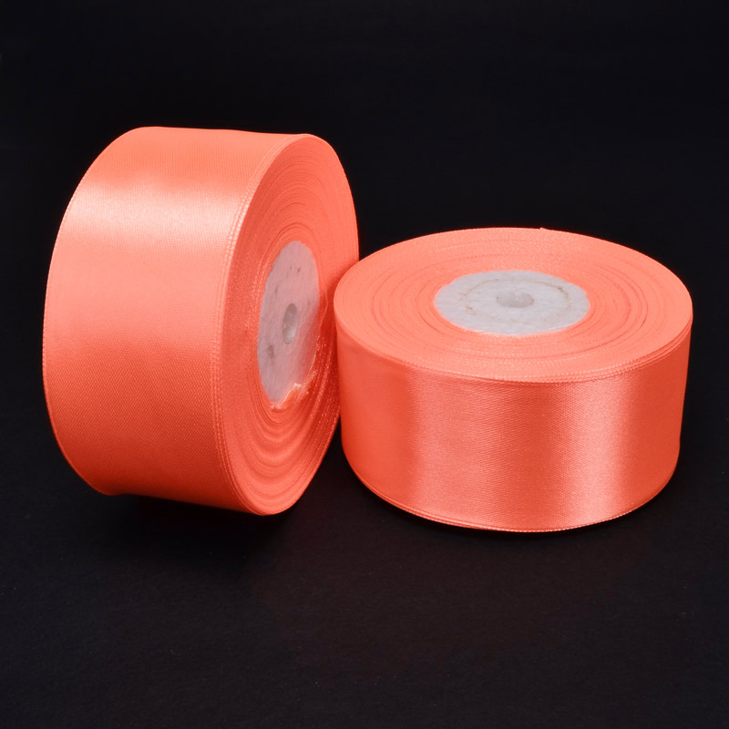 Атласна стрічка, 40 мм, Коралова (LEN-058939)